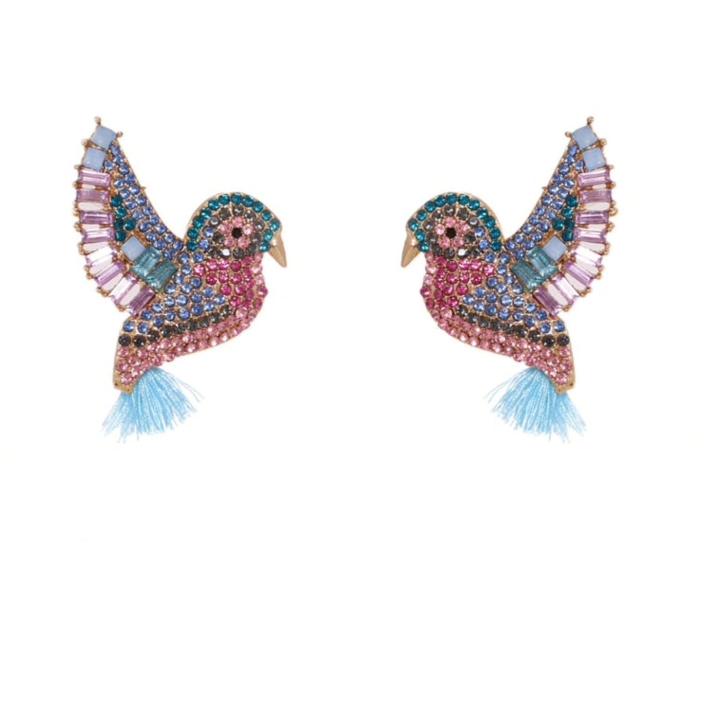 Crystal Hummingbird Earrings