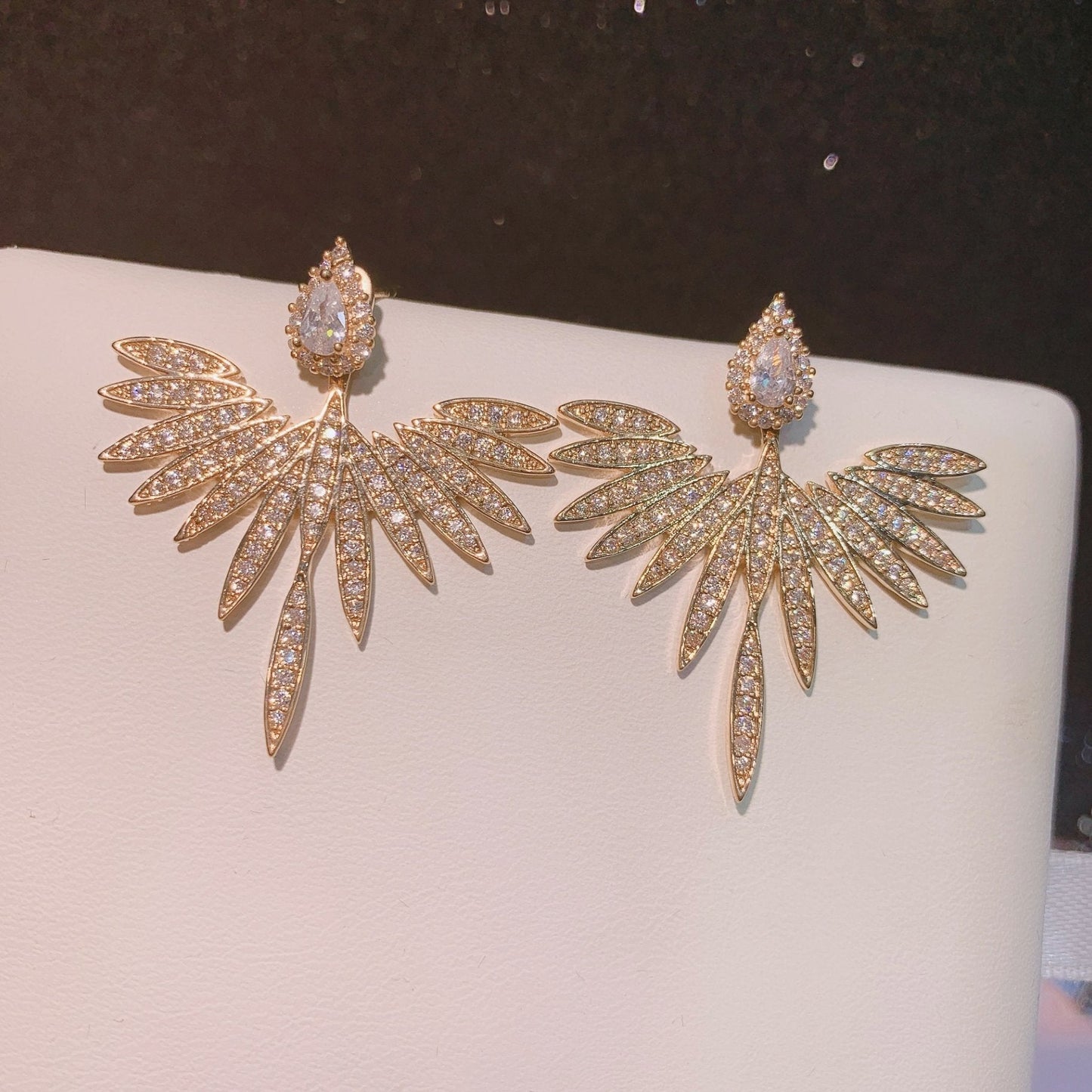 Crystal Marquise Drop Earrings
