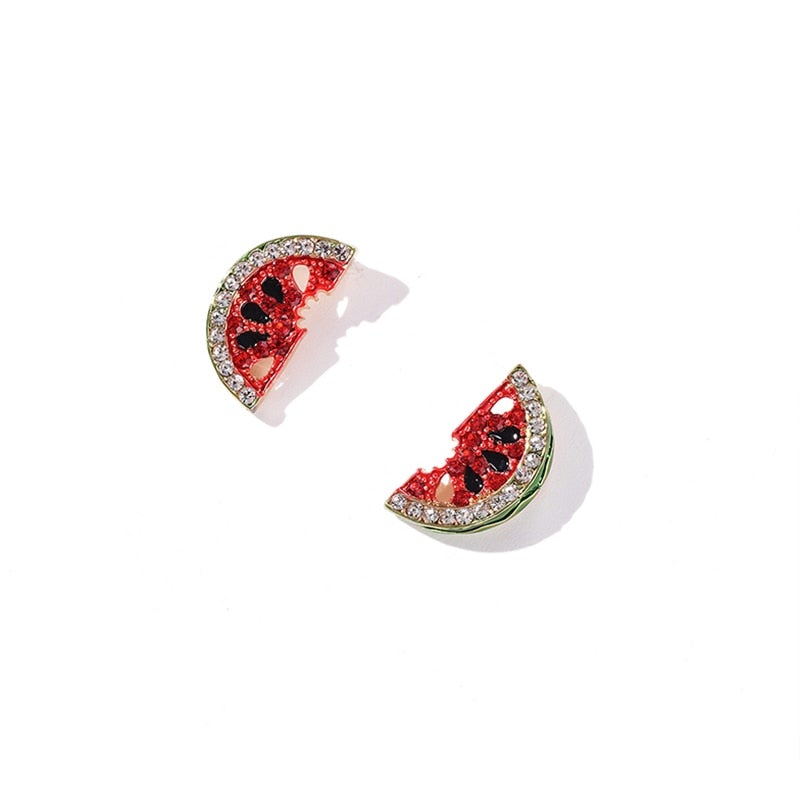 Crystal Watermelon Earrings