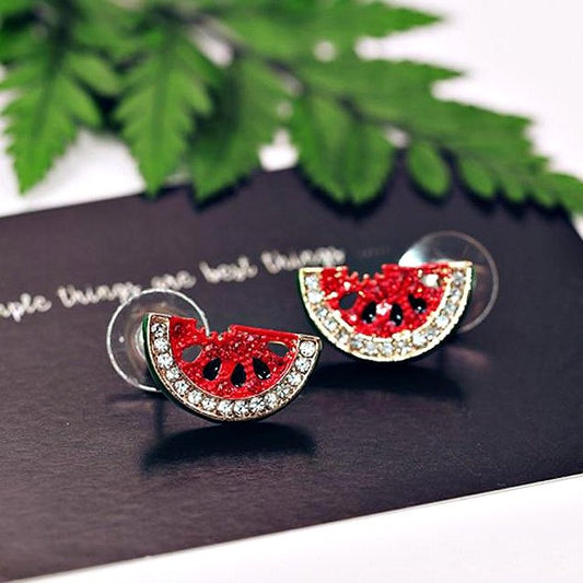 Crystal Watermelon Earrings