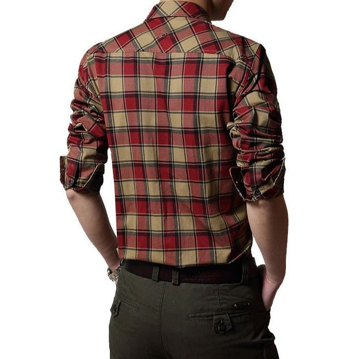 Gentleman's Checkered Pocket Shirt