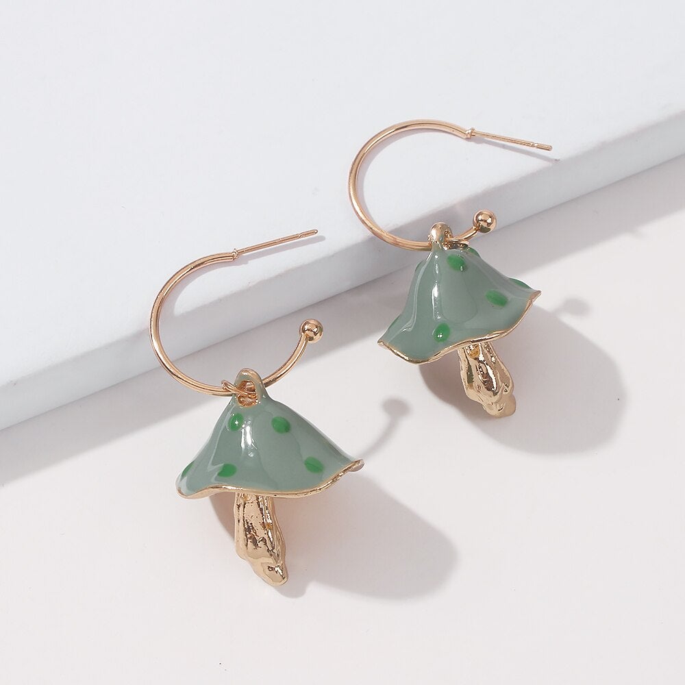 Enchanted Mushroom Earrings