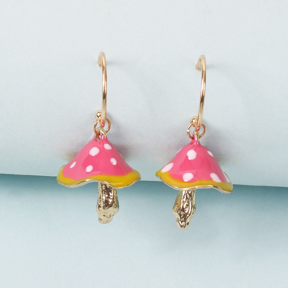 Enchanted Mushroom Earrings