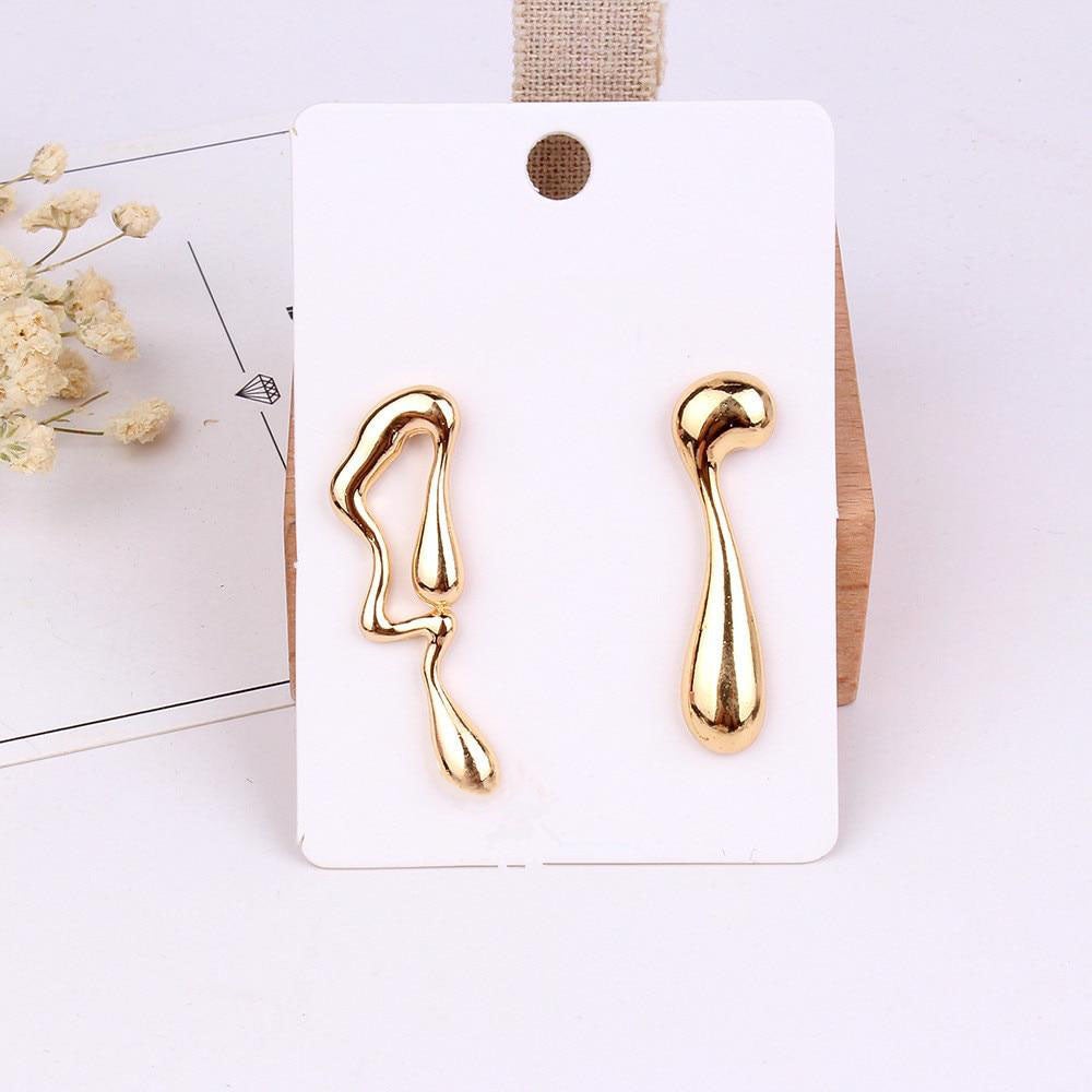Gold & Silver Drip Earrings