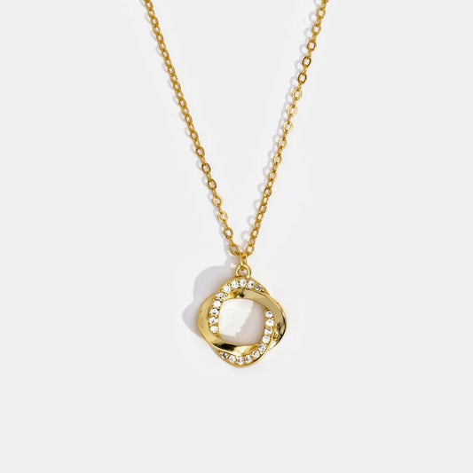 'Golden Love' Gold Crystal Necklace