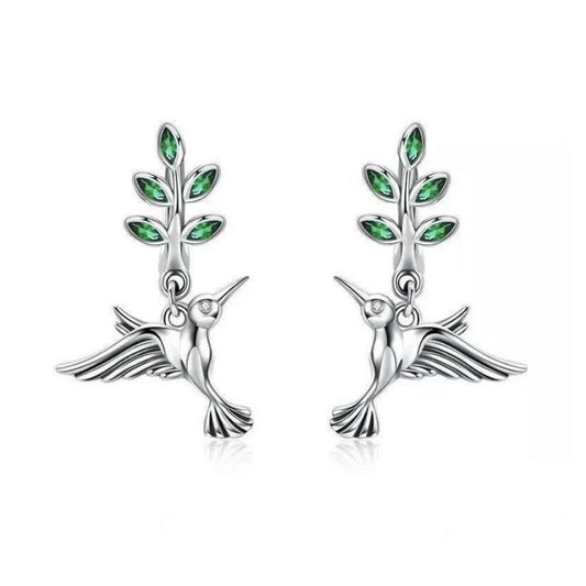 Hummingbird 925 Sterling Silver Earrings