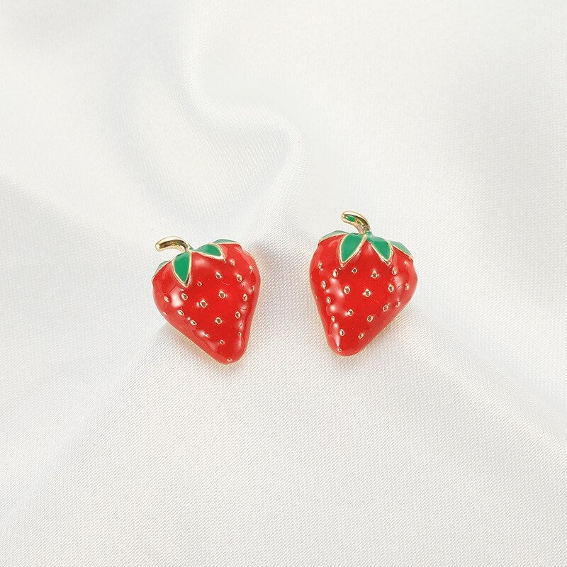 Juicy Strawberry Earrings
