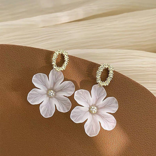 Lulu Flower Drop Earrings