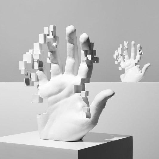 PixelPalms Hand Sculpture
