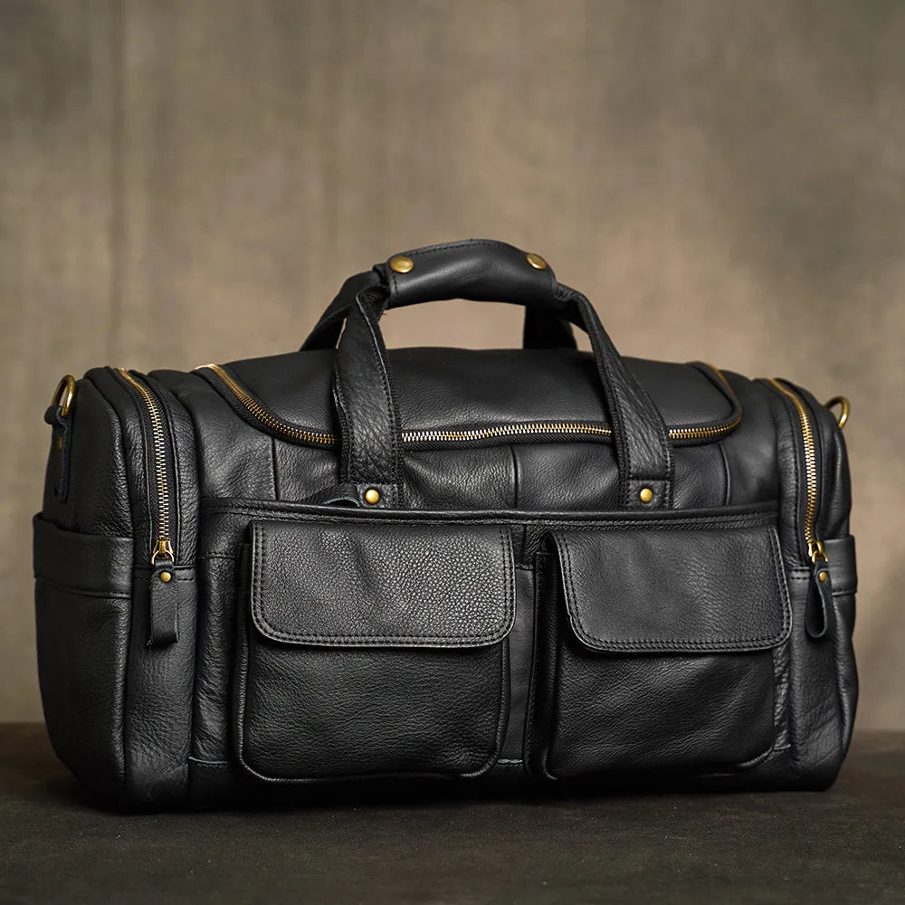 DanRidge Genuine Leather Travel Bag