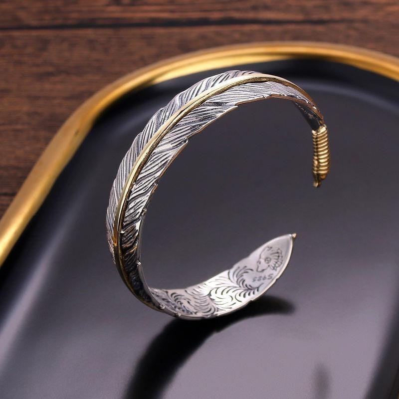 The Norseman's Treasure Feather Bracelet