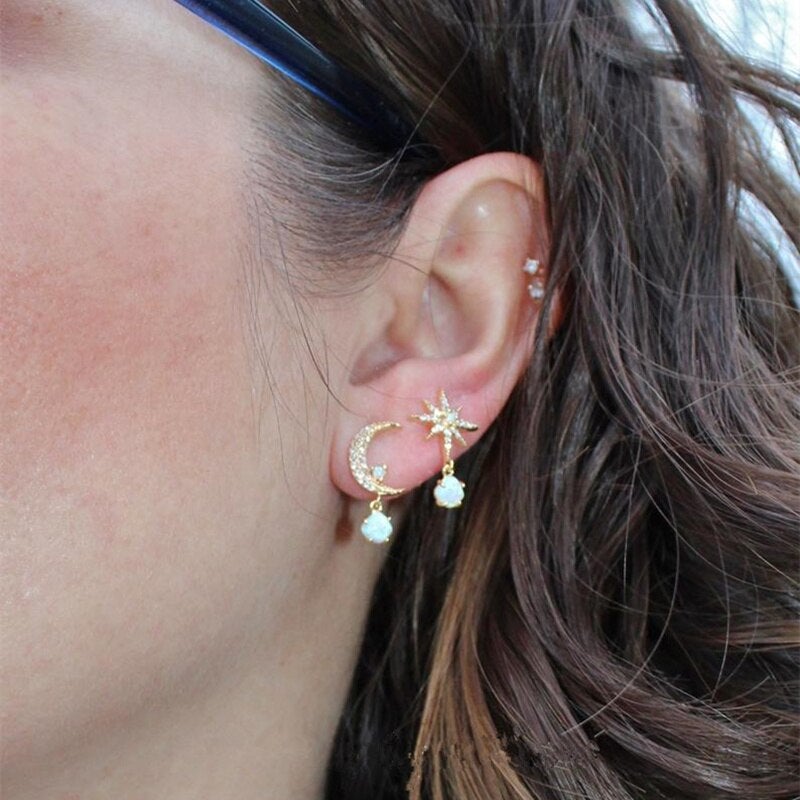 Midnight Opal Earrings
