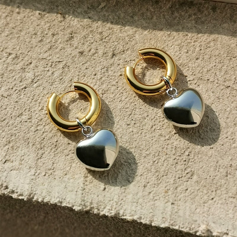 Mila Heart Drop Earrings