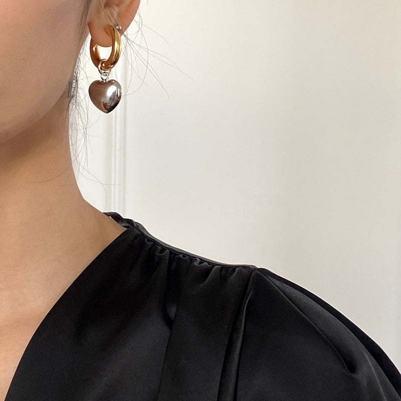 Mila Heart Drop Earrings