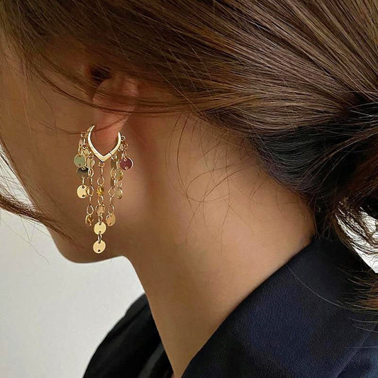 Oralie Golden Drop Earrings