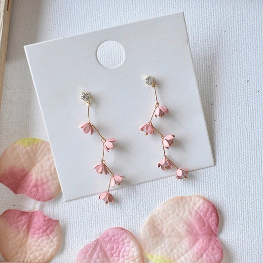 Pink Cherry Blossom Earrings
