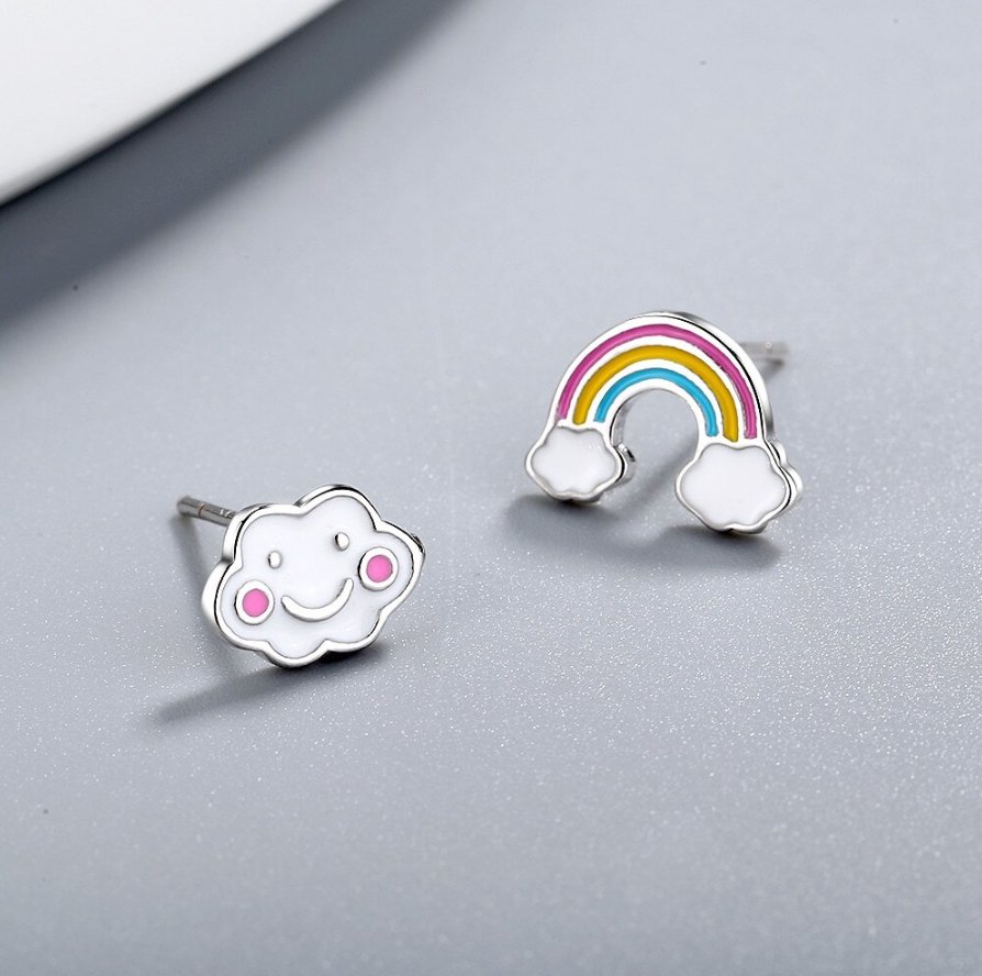 Rainbow & Cloud Earrings