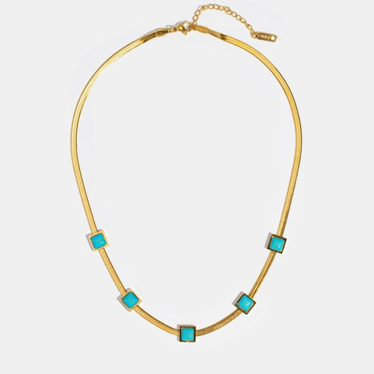 Victoria Turquoise Gold Necklace