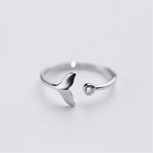 Whale Tail Sterling Silver Ring